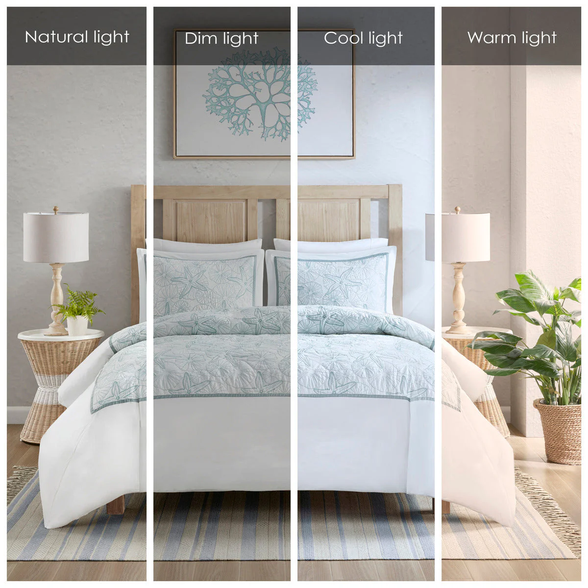 Duvet Cover Mini Set White Full/Queen - Image 20
