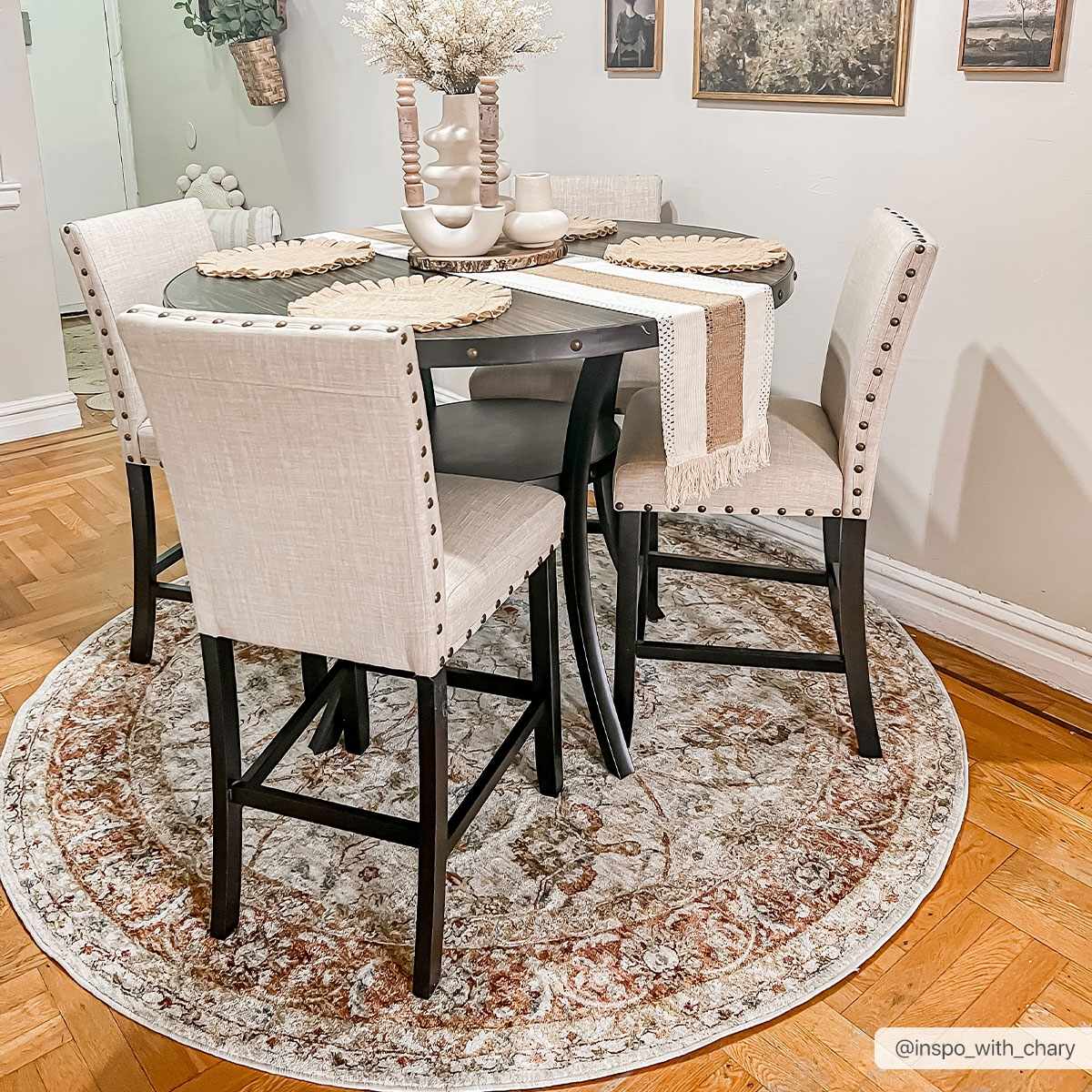 Dyan Cream Textured Rug with Fringes - Image 2