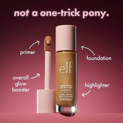 e.l.f. Halo Glow Liquid Filter Highlighter 4 Medium 1.06 fl oz - New - Image 9