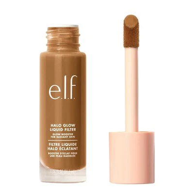 e.l.f. Halo Glow Liquid Filter Highlighter 5.5 Medium/Tan 1.06 fl oz