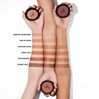 e.l.f. Primer-Infused Matte Bronzer Fresh Tan 0.35oz - Image 4