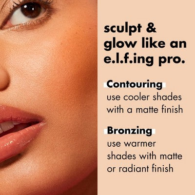 e.l.f. Primer-Infused Matte Bronzer Fresh Tan 0.35oz - Image 7