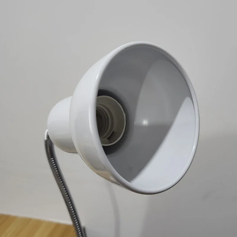 E27 Clip Desk Lamp Adjustable Gooseneck Clamp Light for Bedside Bookshelf - Image 4