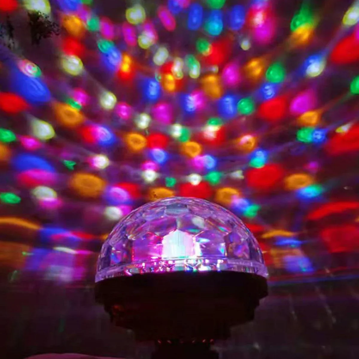 E27 RGB Rotating Stage Light LED Disco Party Projector Lamp for DJ Bar Home - Image 4