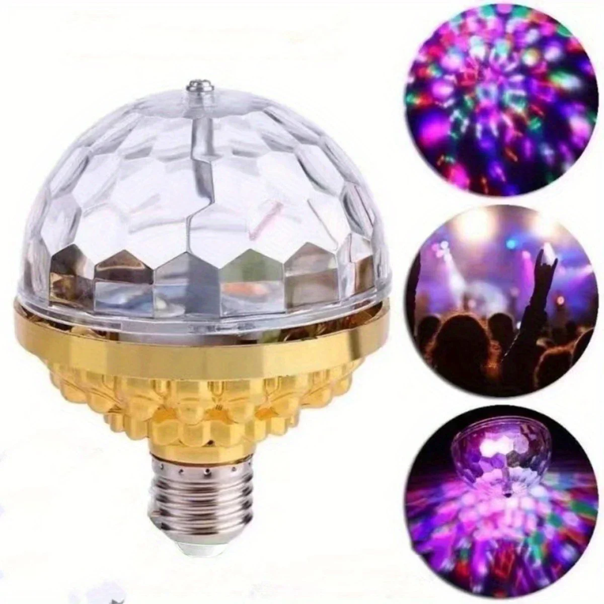 E27 RGB Rotating Stage Light LED Disco Party Projector Lamp for DJ Bar Home - Image 5
