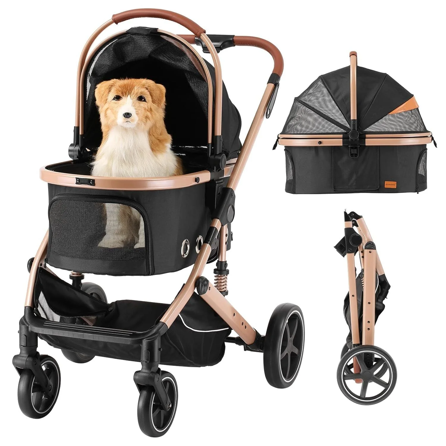 EchoSmile 4 in 1 Lightweight Pet Stroller - Image 2