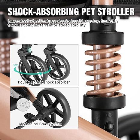 EchoSmile 4 in 1 Lightweight Pet Stroller - Image 3