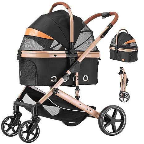 EchoSmile 4 in 1 Lightweight Pet Stroller - Image 4