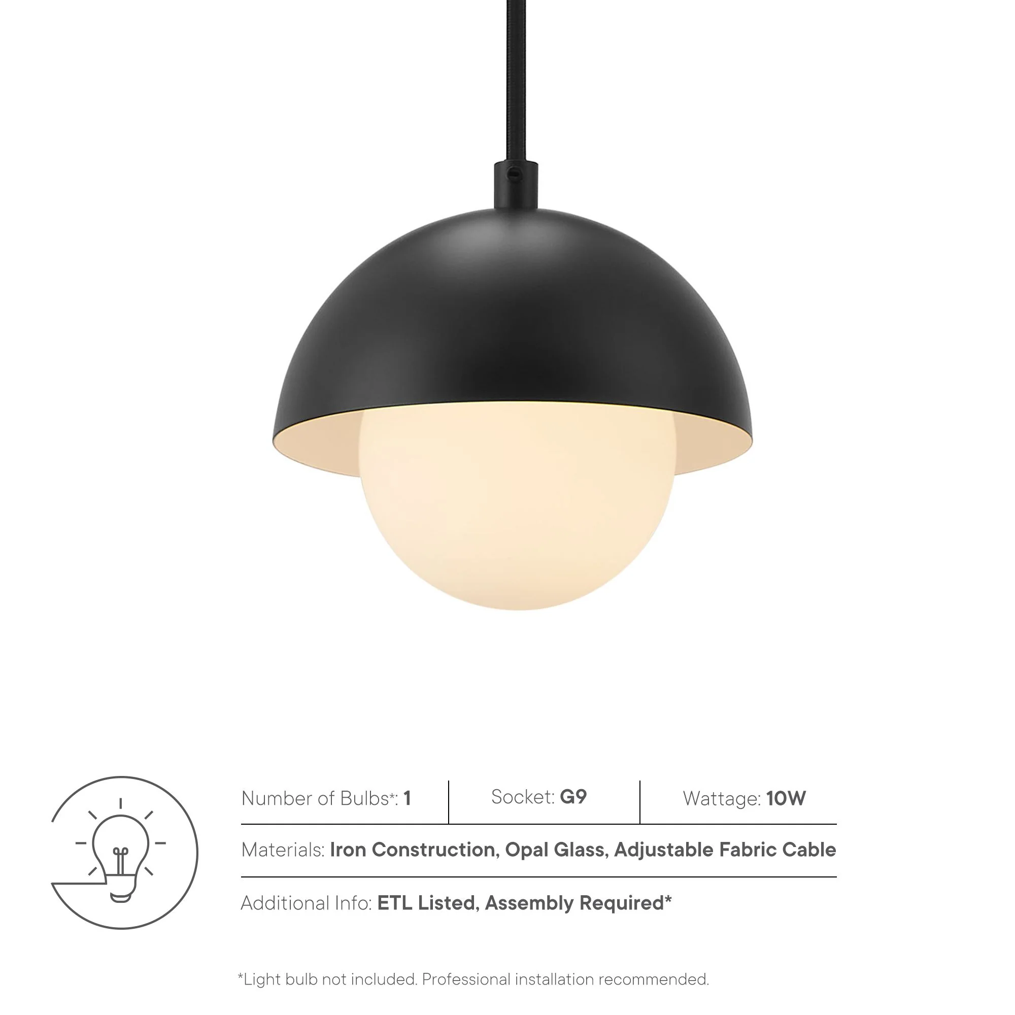 Eclipse Globe Pendant Light by Modway - Image 11