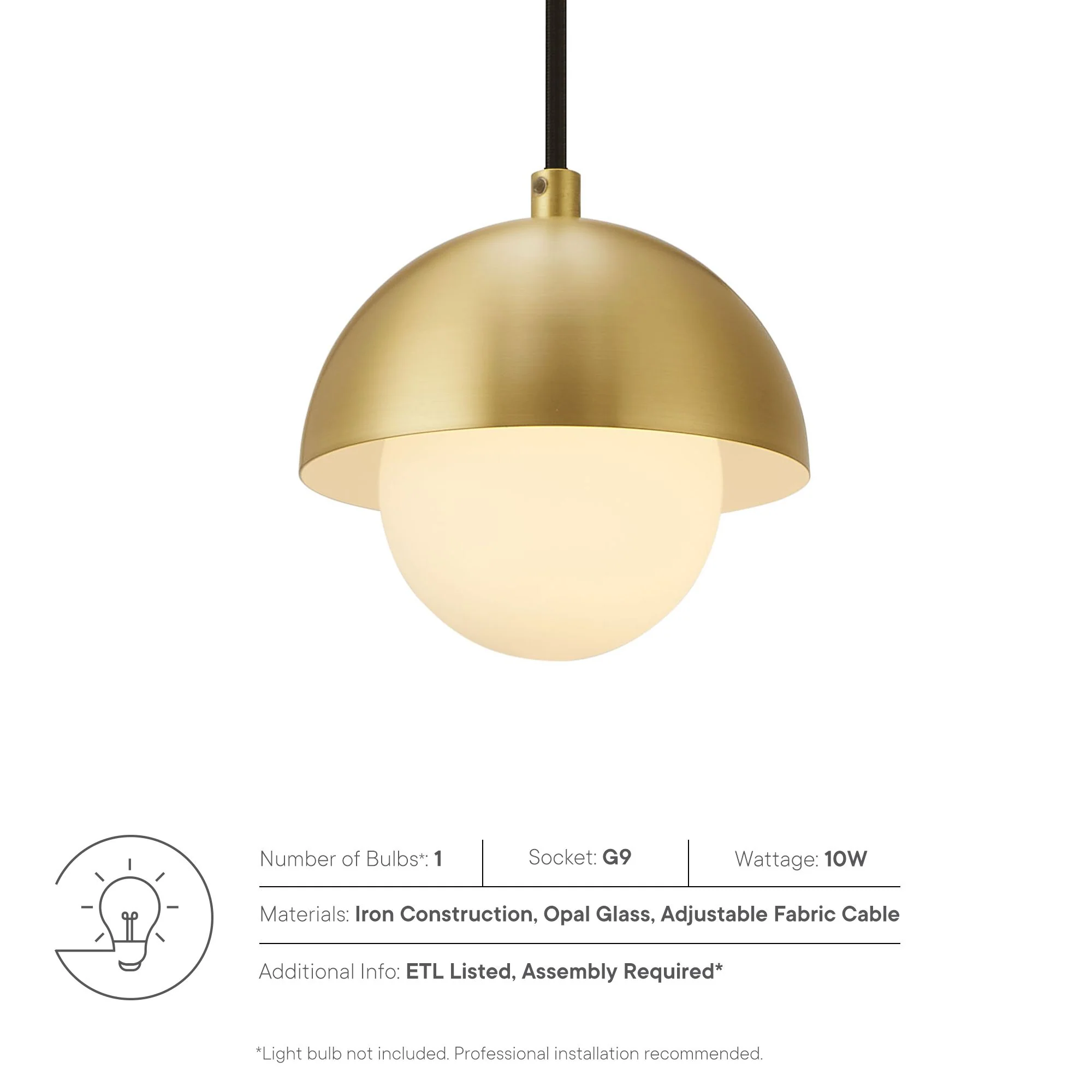Eclipse Globe Pendant Light by Modway - Image 4