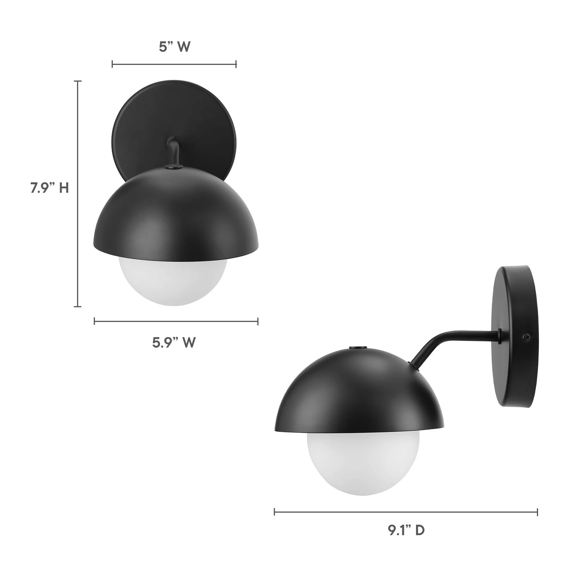 Eclipse Globe Wall Sconce by Modway - Image 13