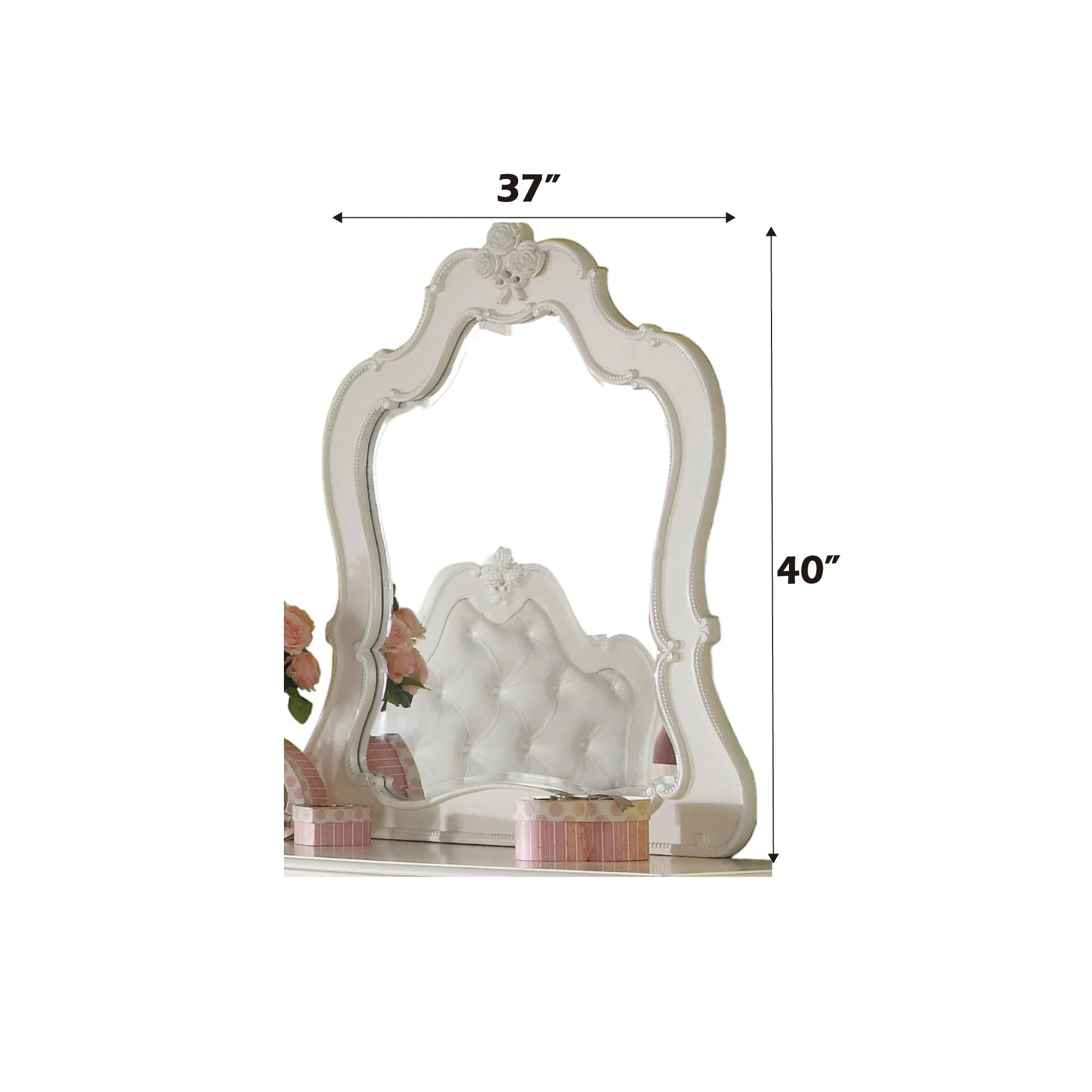 Edalene - Mirror - Pearl White - Image 3