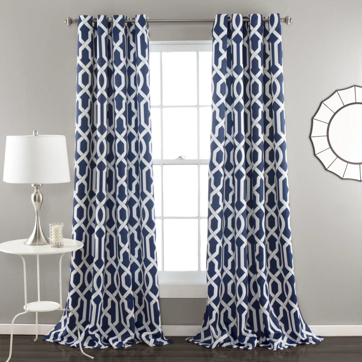 Edward Trellis Light Filtering Window Curtain Panel Set - Image 6