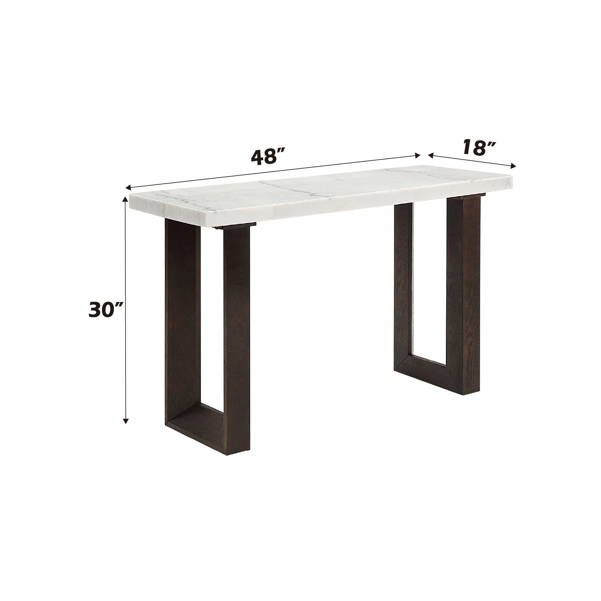 Edwyn - Natural Marble Top End Table - Image 10