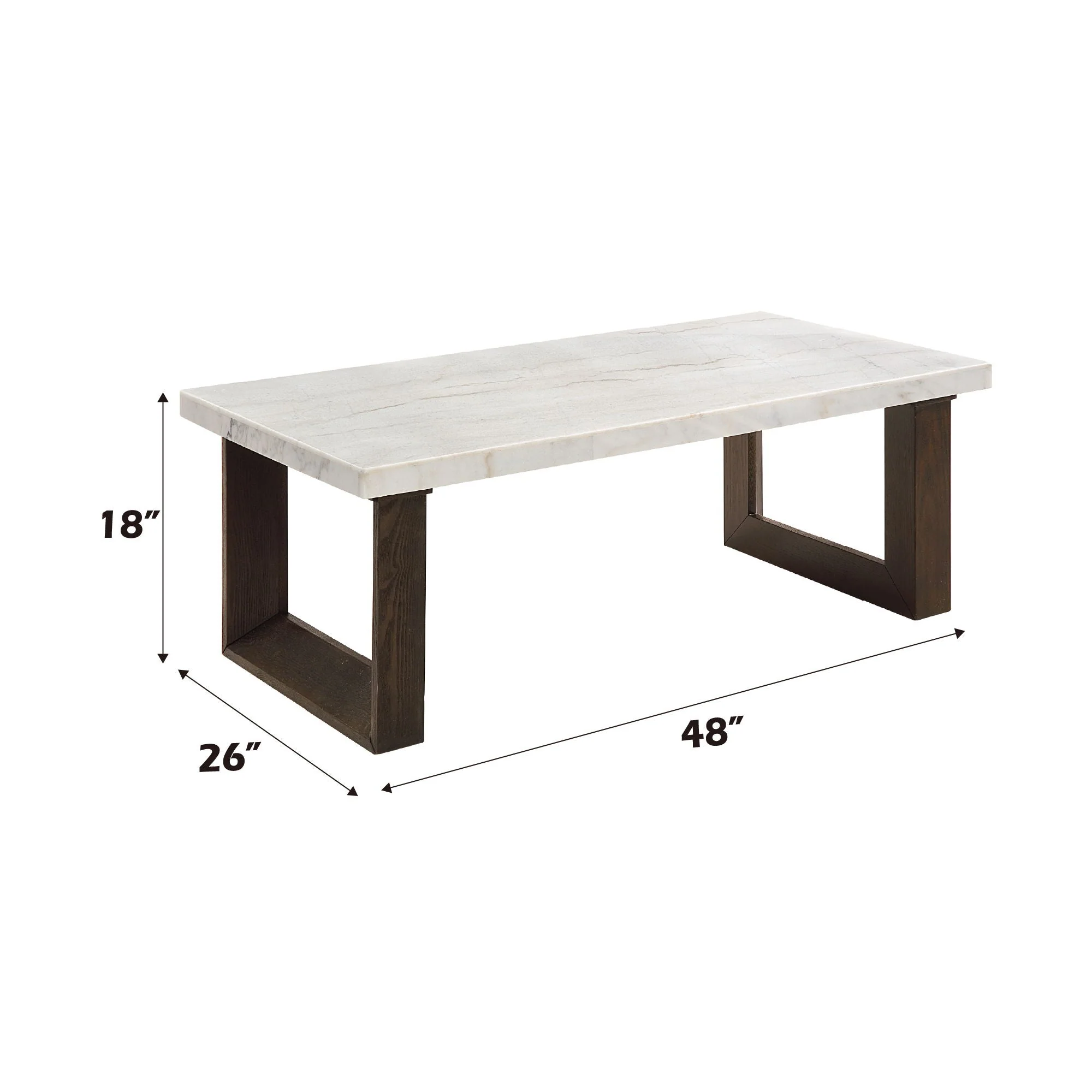 Edwyn - Natural Marble Top End Table - Image 5