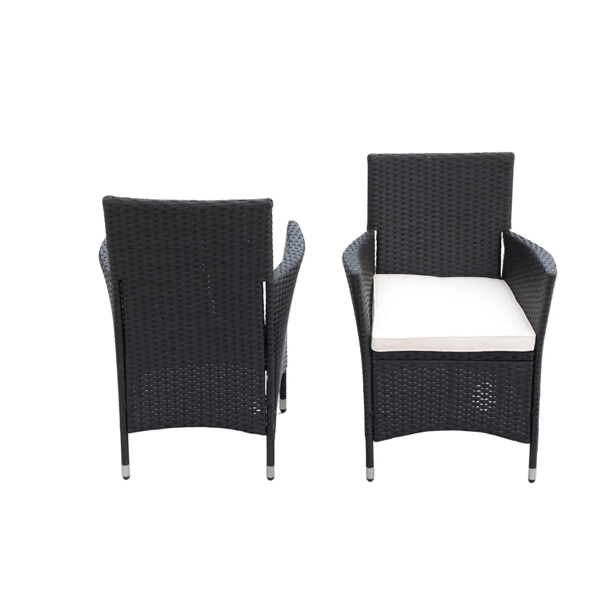 EELIFEE 5-Piece Outdoor Patio Wicker Dining Set with Acacia Wood Top - Image 11