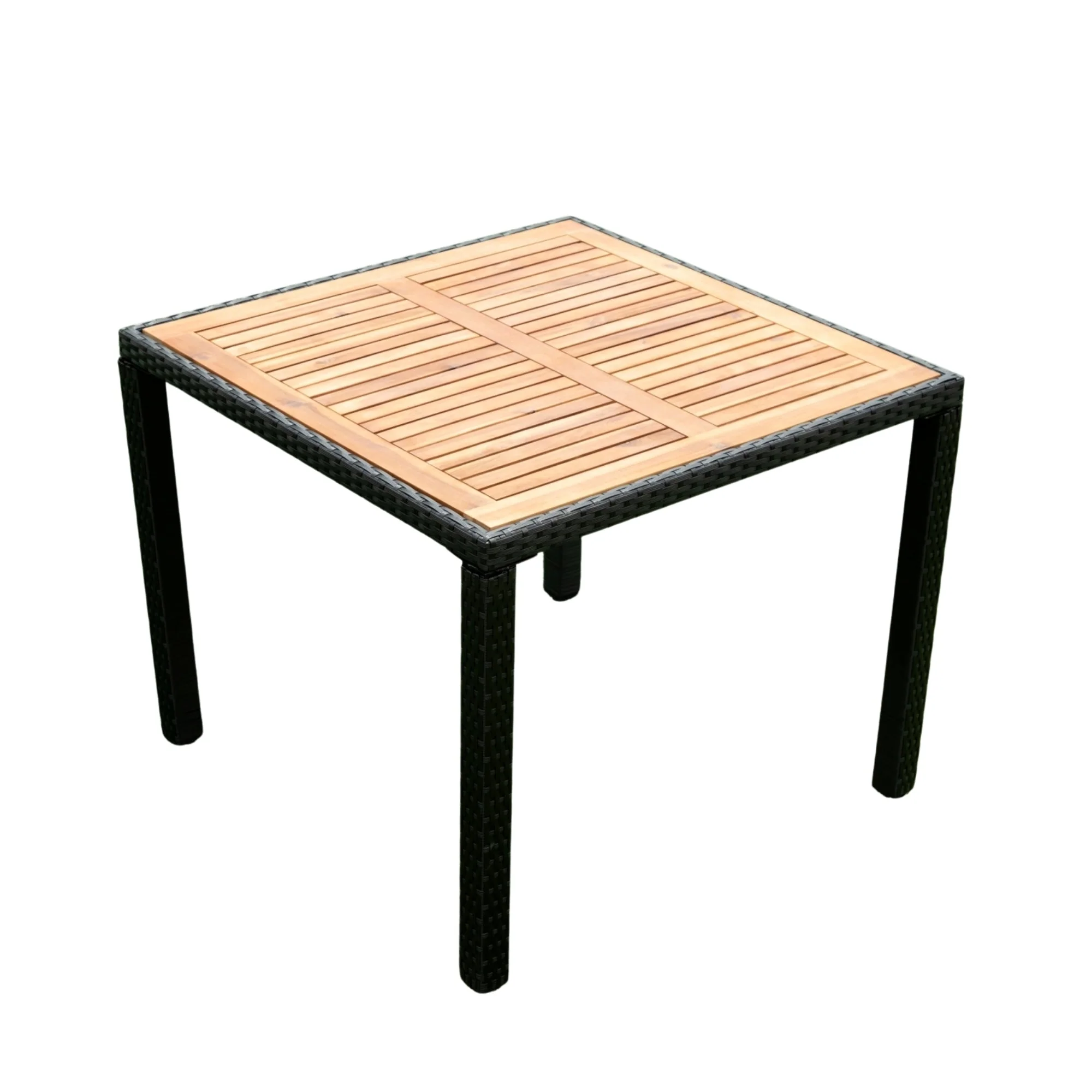 EELIFEE 5-Piece Outdoor Patio Wicker Dining Set with Acacia Wood Top - Image 9