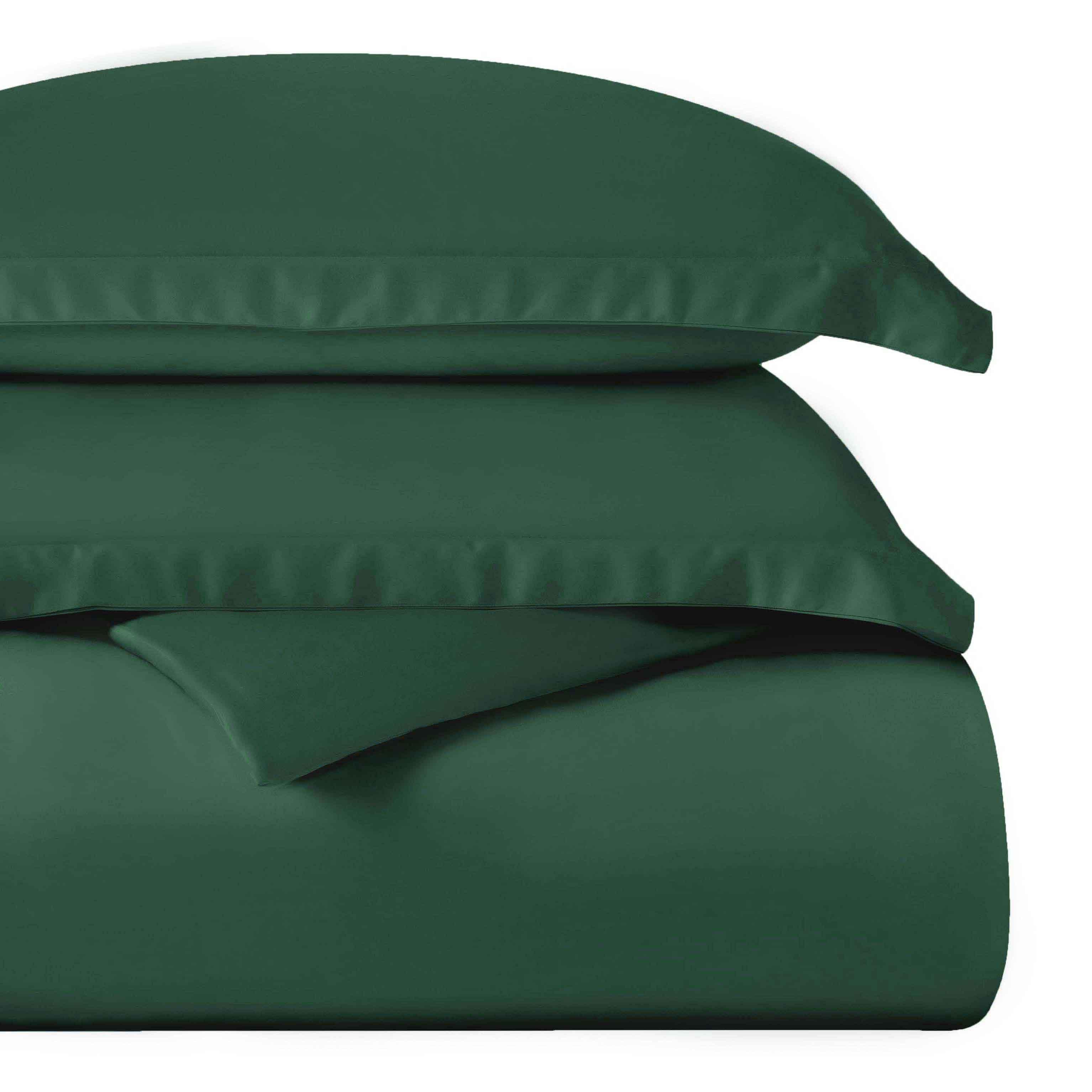 Egyptian Cotton 400 Thread Count Solid Luxury Duvet Cover Set - Image 19