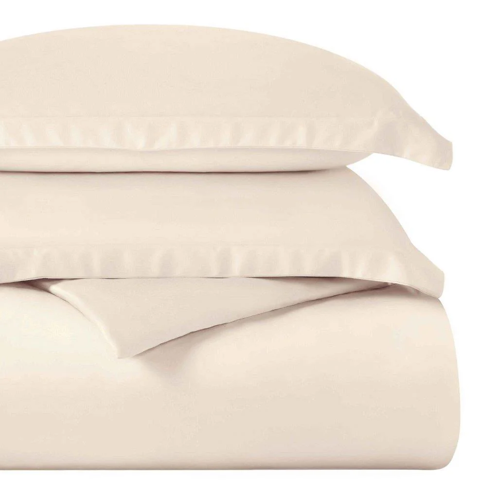 Egyptian Cotton 400 Thread Count Solid Luxury Duvet Cover Set - Image 20