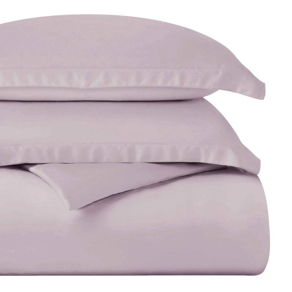 Egyptian Cotton 400 Thread Count Solid Luxury Duvet Cover Set - Image 21