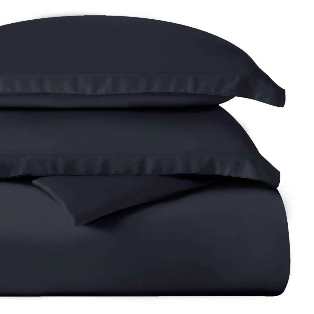 Egyptian Cotton 400 Thread Count Solid Luxury Duvet Cover Set - Image 23