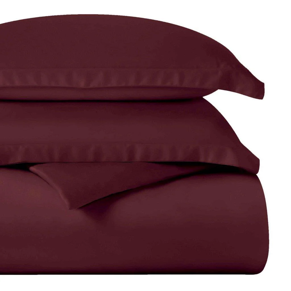 Egyptian Cotton 400 Thread Count Solid Luxury Duvet Cover Set - Image 24