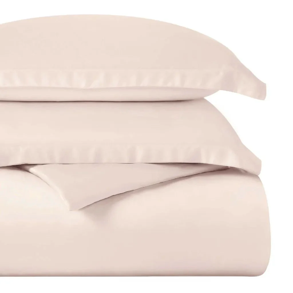 Egyptian Cotton 400 Thread Count Solid Luxury Duvet Cover Set - Image 29