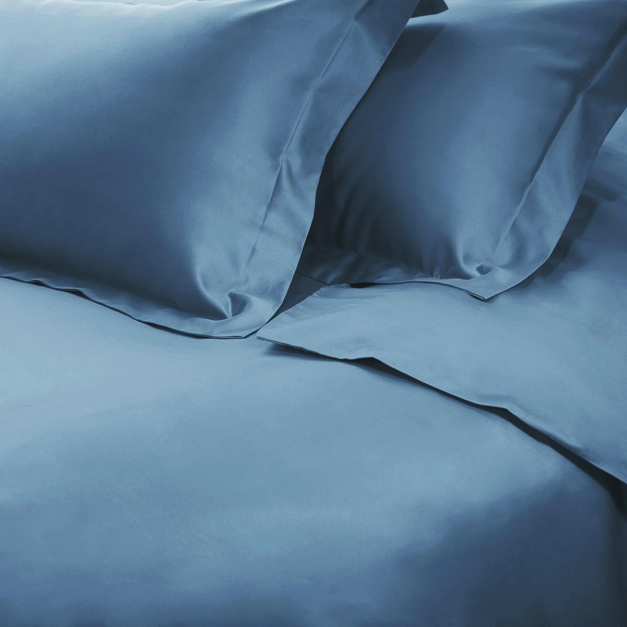 Egyptian Cotton 650 Thread Count Modern Solid Duvet Cover Set - Image 4