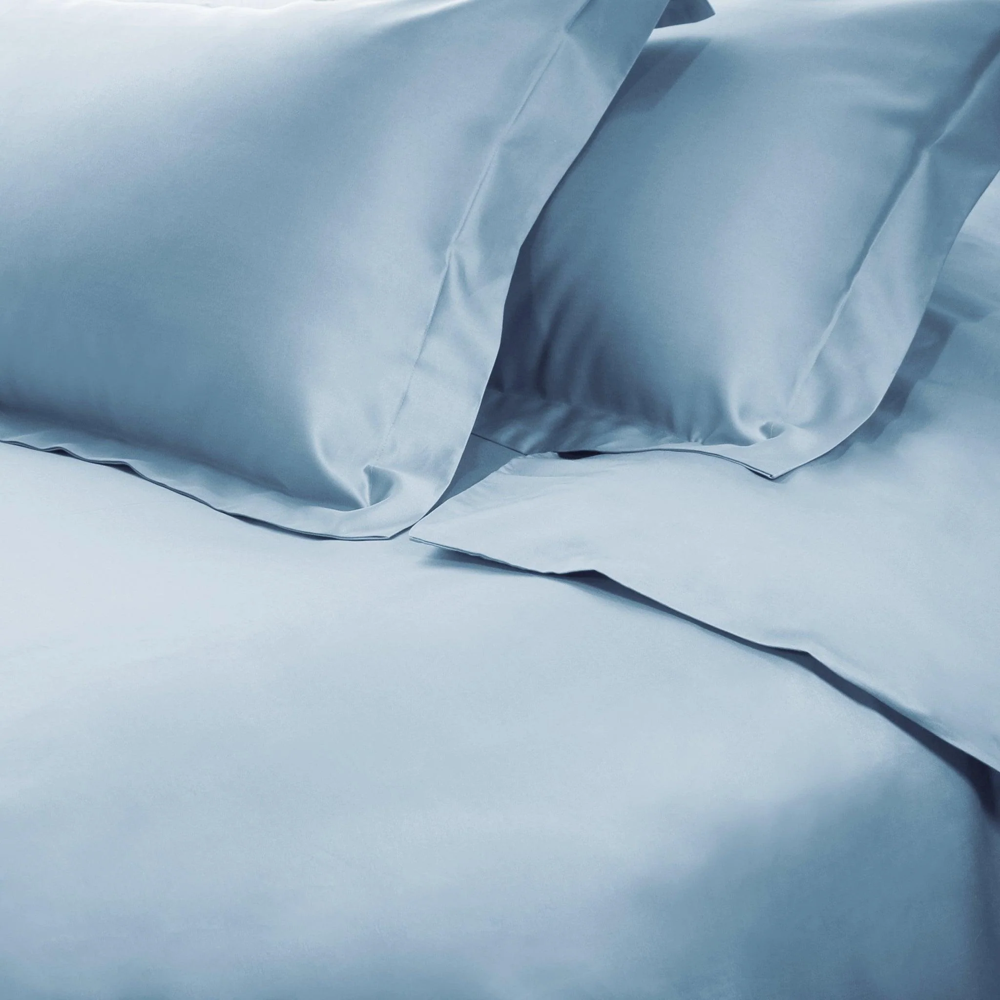 Egyptian Cotton 650 Thread Count Modern Solid Duvet Cover Set - Image 9