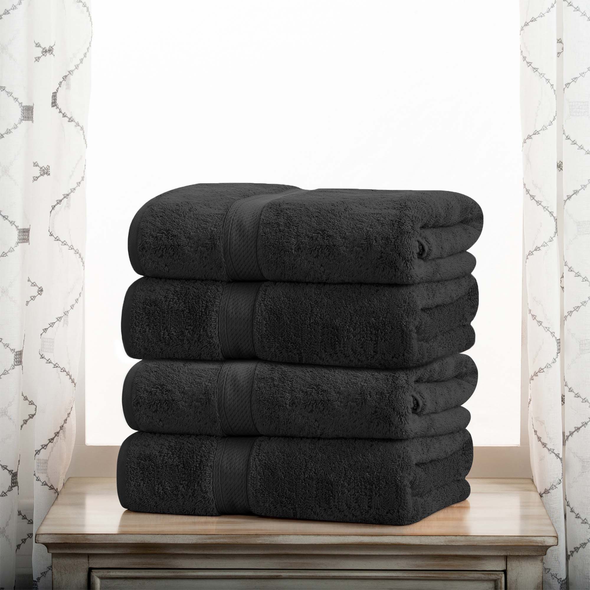 Egyptian Cotton Plush Heavyweight Bath Towel Set of 4 - Image 6