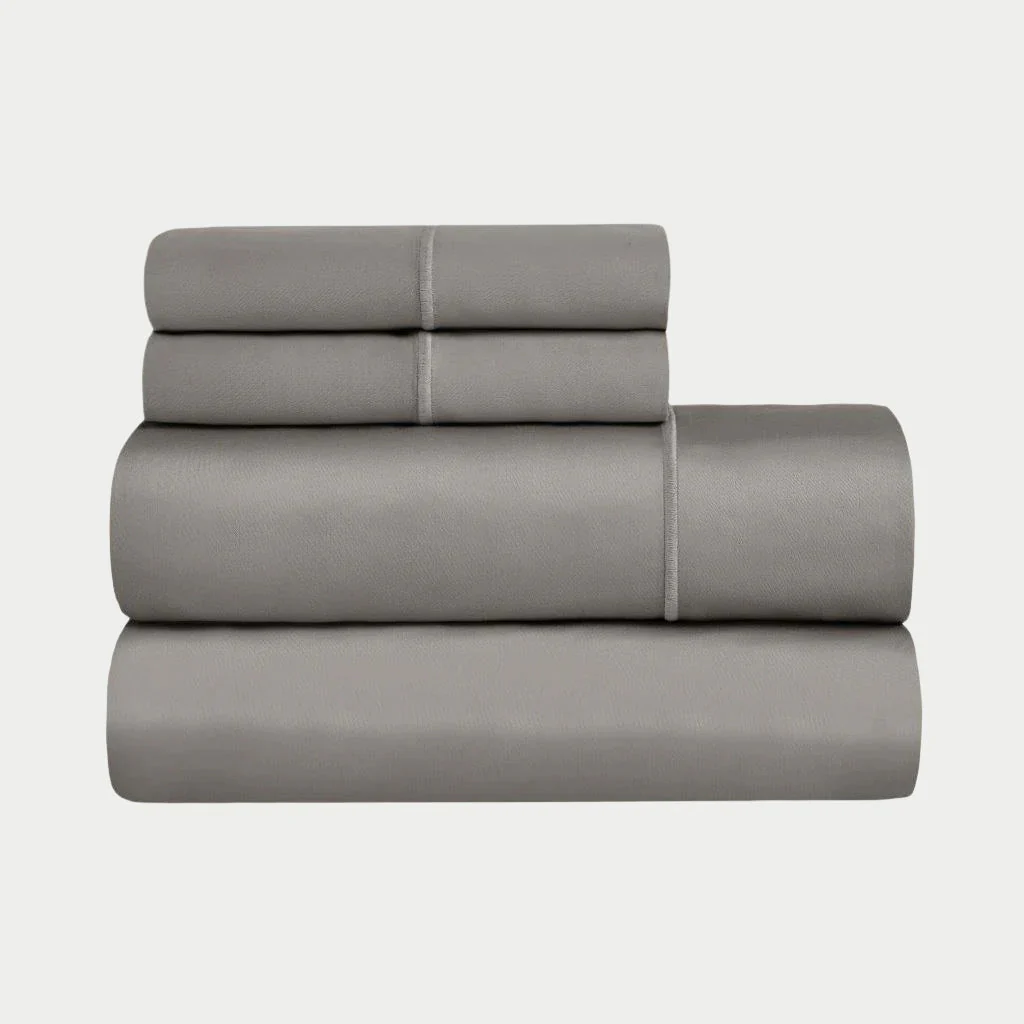 Egyptian Cotton Sateen Embroidered Sheet Set 1500 Thread Count - Image 10