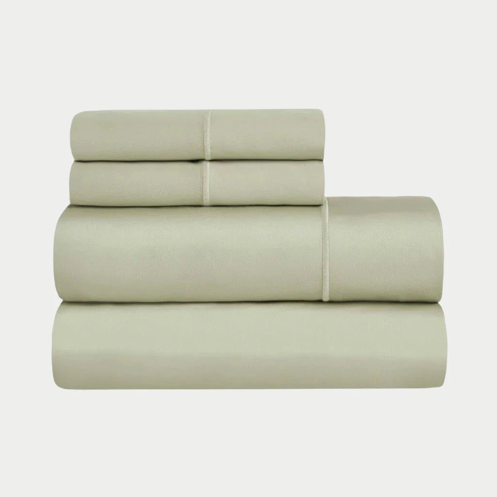 Egyptian Cotton Sateen Embroidered Sheet Set 1500 Thread Count - Image 8