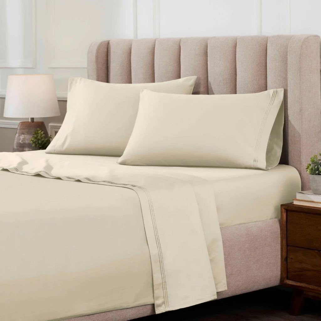 Egyptian Cotton Sateen Sheet Set 1000 Thread Count - Image 2