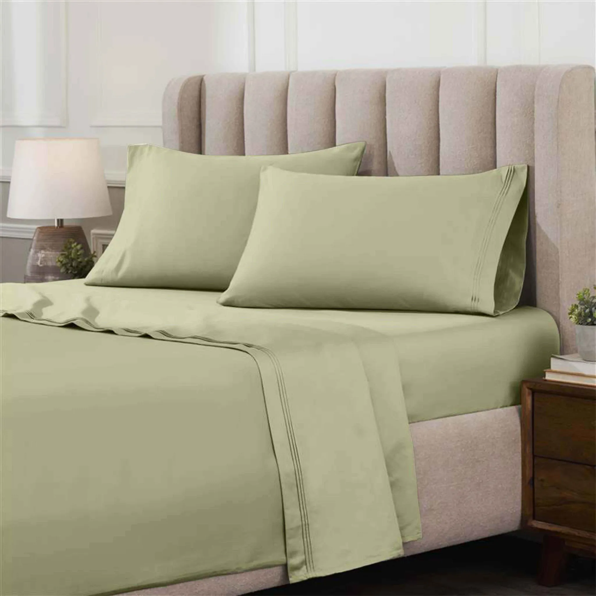 Egyptian Cotton Sateen Sheet Set 1000 Thread Count - Image 3