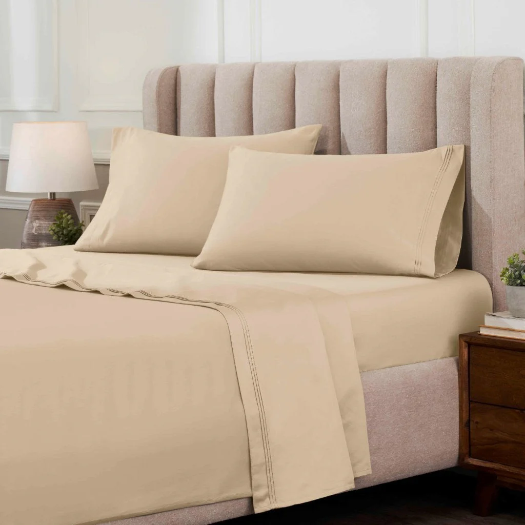 Egyptian Cotton Sateen Sheet Set 1000 Thread Count - Image 46