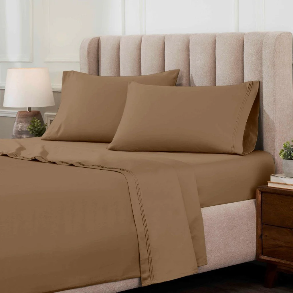 Egyptian Cotton Sateen Sheet Set 1000 Thread Count - Image 51