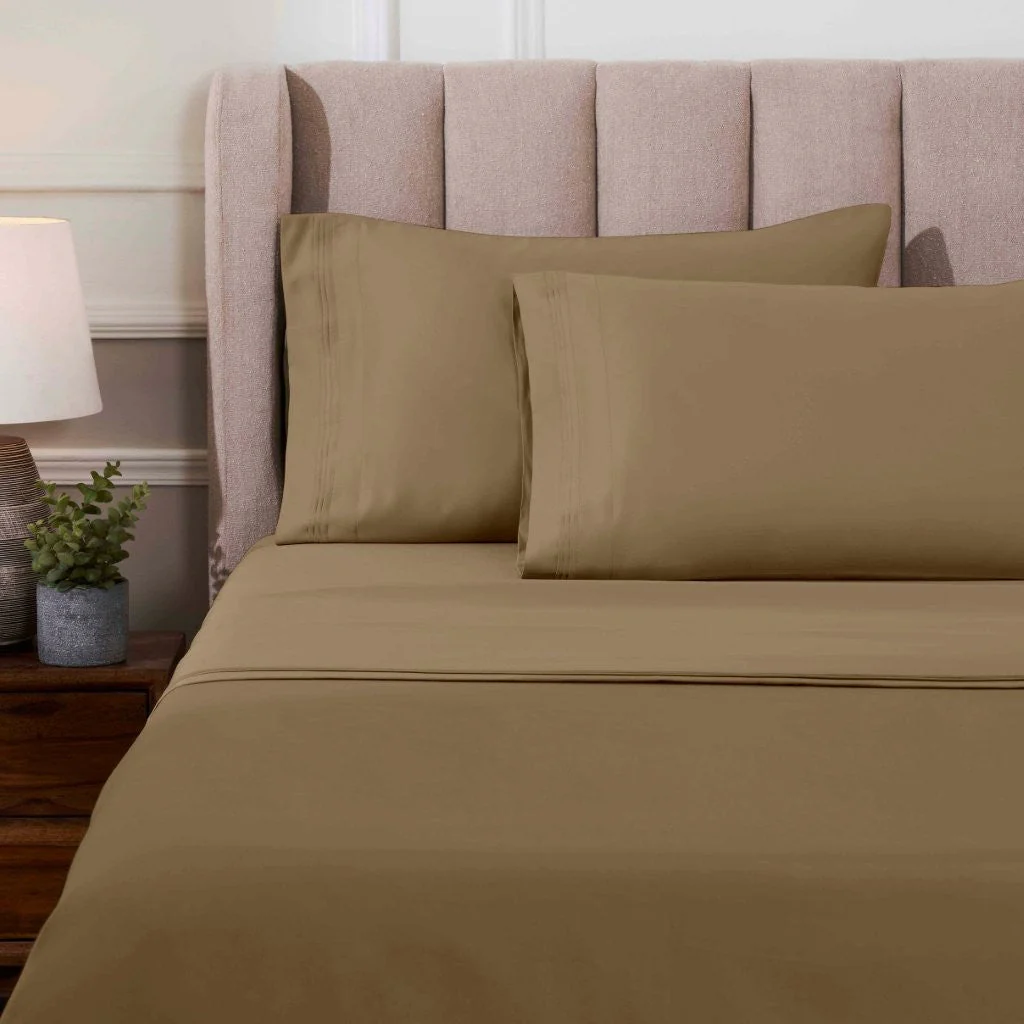 Egyptian Cotton Sateen Sheet Set 1000 Thread Count - Image 53