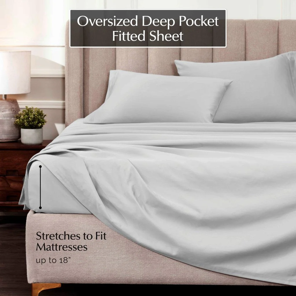 Egyptian Cotton Sateen Sheet Set 1000 Thread Count - Image 64