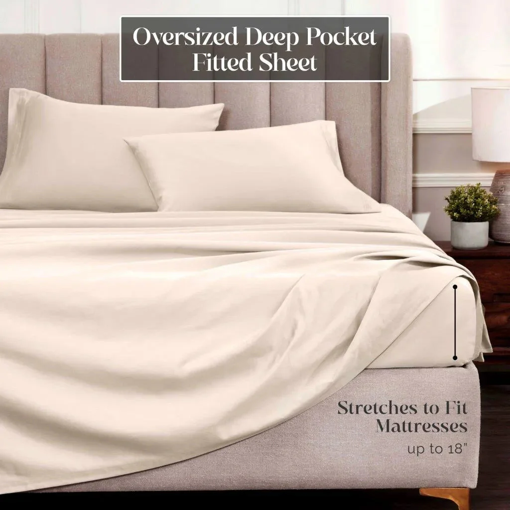 Egyptian Cotton Sateen Sheet Set 1500 Thread Count - Image 17