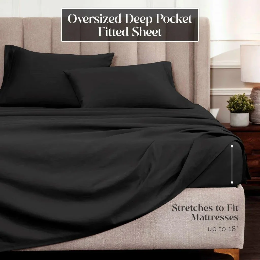 Egyptian Cotton Sateen Sheet Set 1500 Thread Count - Image 26