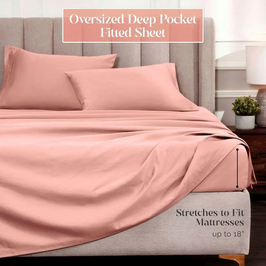 Egyptian Cotton Sateen Sheet Set 1500 Thread Count - Image 44