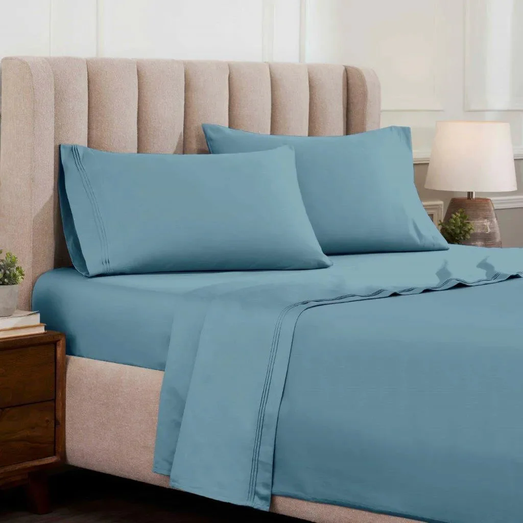 Egyptian Cotton Sateen Sheet Set 1500 Thread Count - Image 46