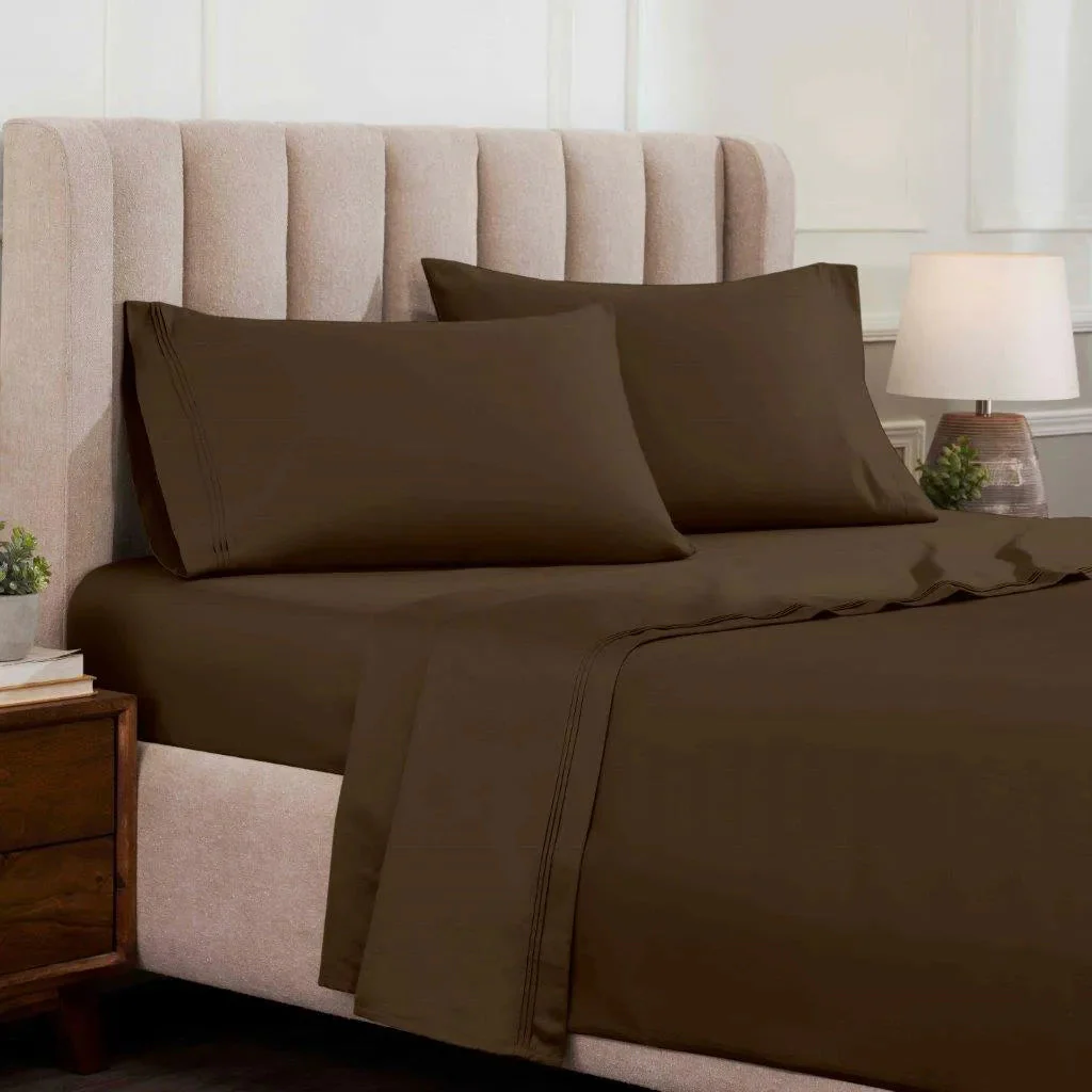 Egyptian Cotton Sateen Sheet Set 1500 Thread Count - Image 55