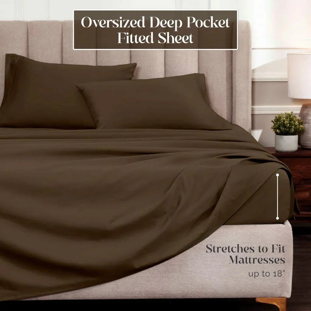 Egyptian Cotton Sateen Sheet Set 1500 Thread Count - Image 62