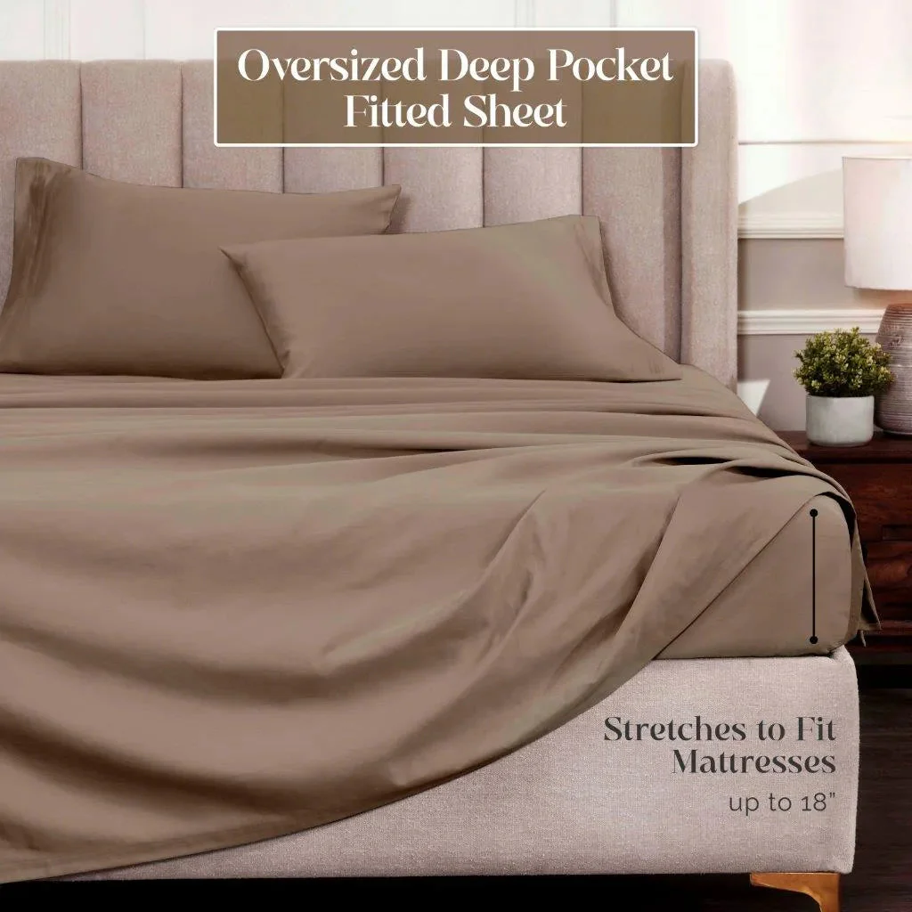Egyptian Cotton Sateen Sheet Set 1500 Thread Count - Image 87