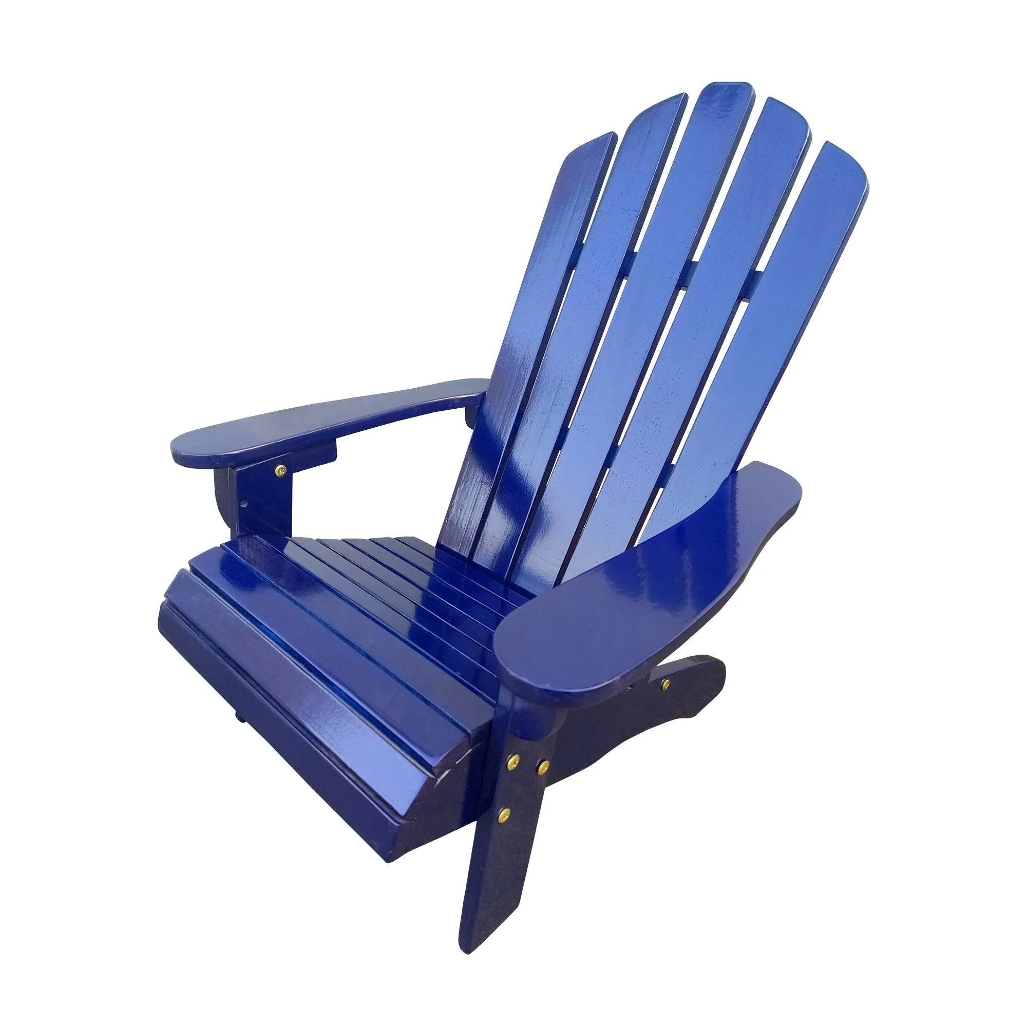 Ehomexpert Classic Wood Children Adirondack Chair Blue Solid Wood Indoor Outdoor - Image 5