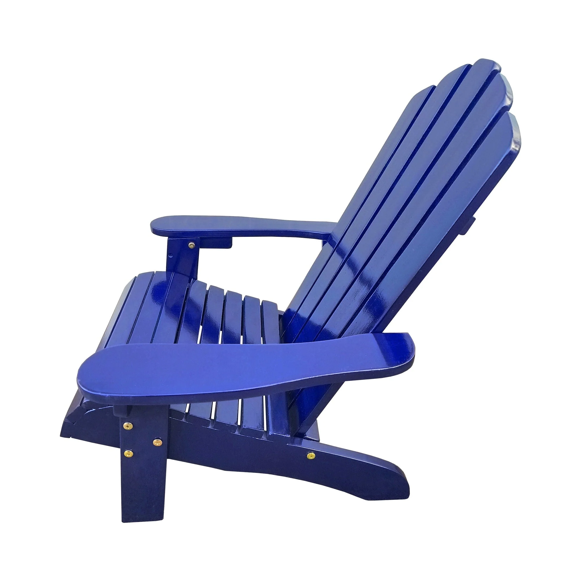 Ehomexpert Classic Wood Children Adirondack Chair Blue Solid Wood Indoor Outdoor - Image 6