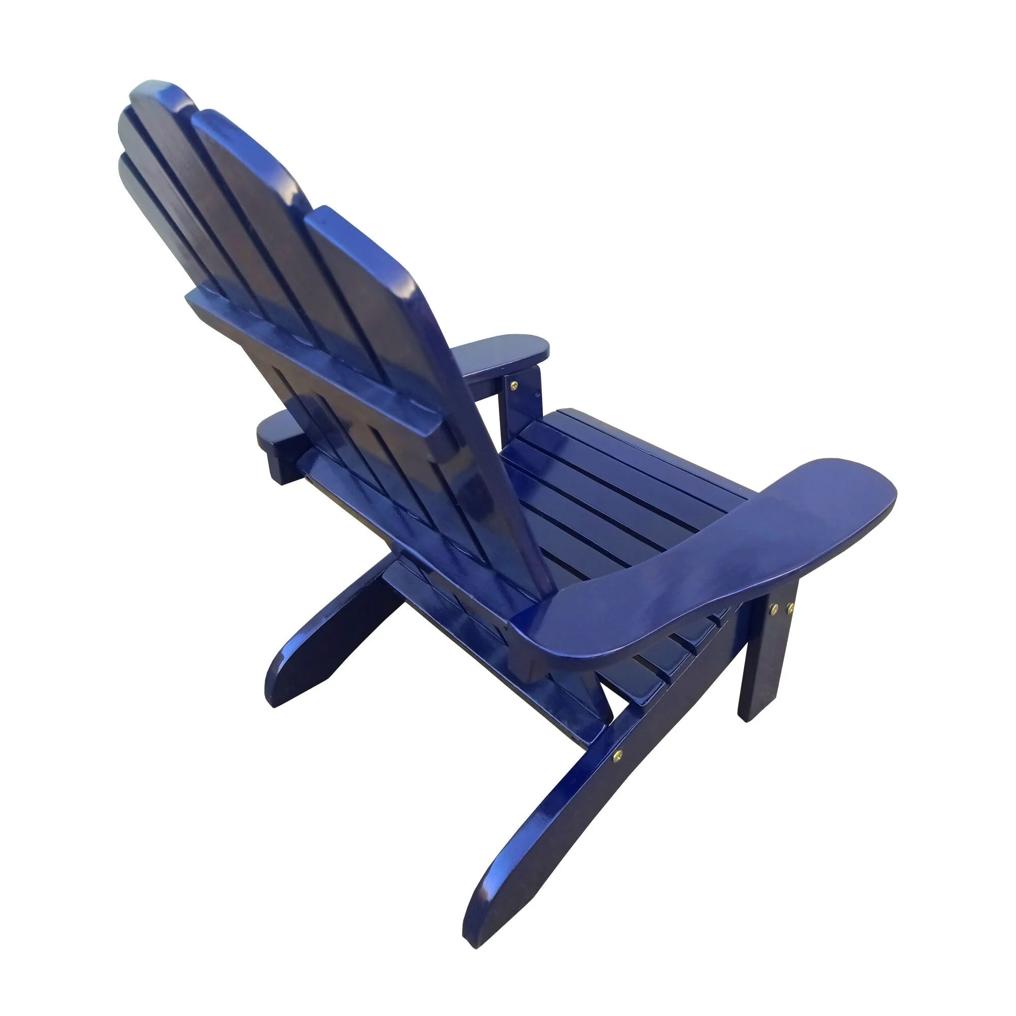 Ehomexpert Classic Wood Children Adirondack Chair Blue Solid Wood Indoor Outdoor - Image 7