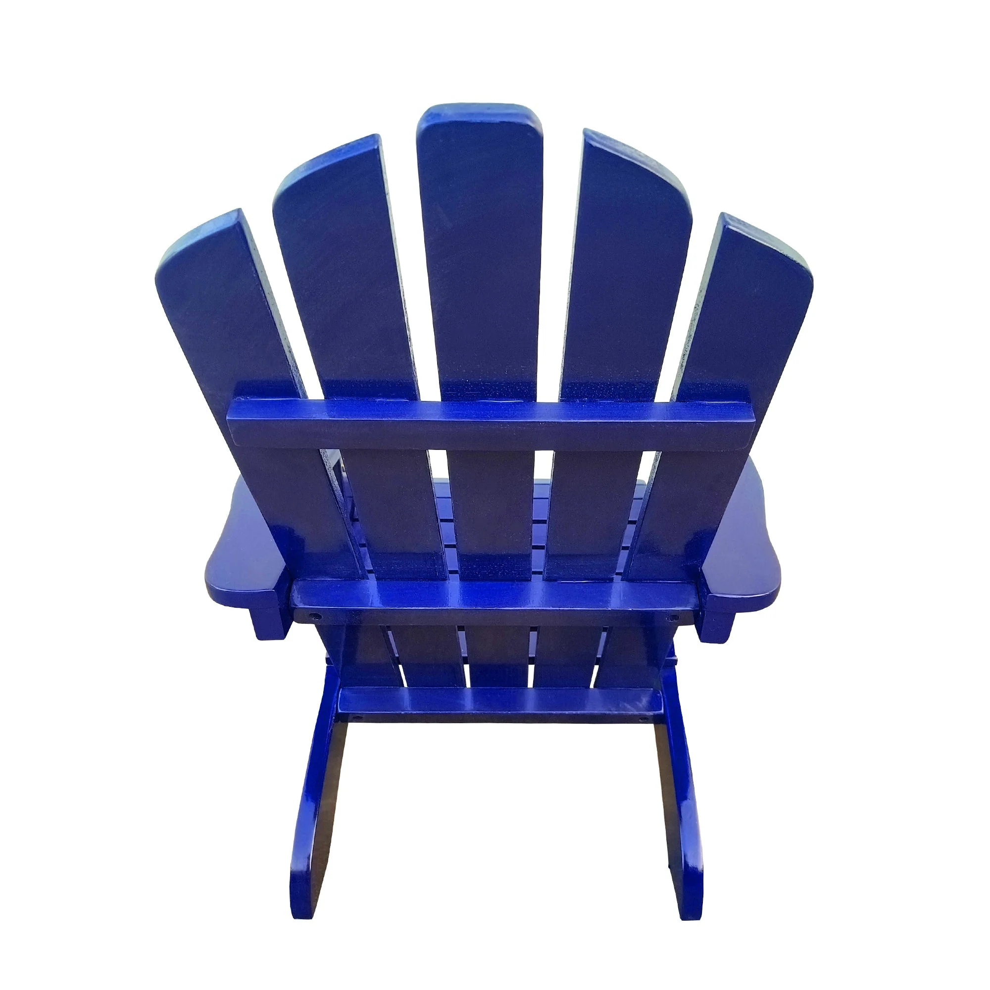 Ehomexpert Classic Wood Children Adirondack Chair Blue Solid Wood Indoor Outdoor - Image 8