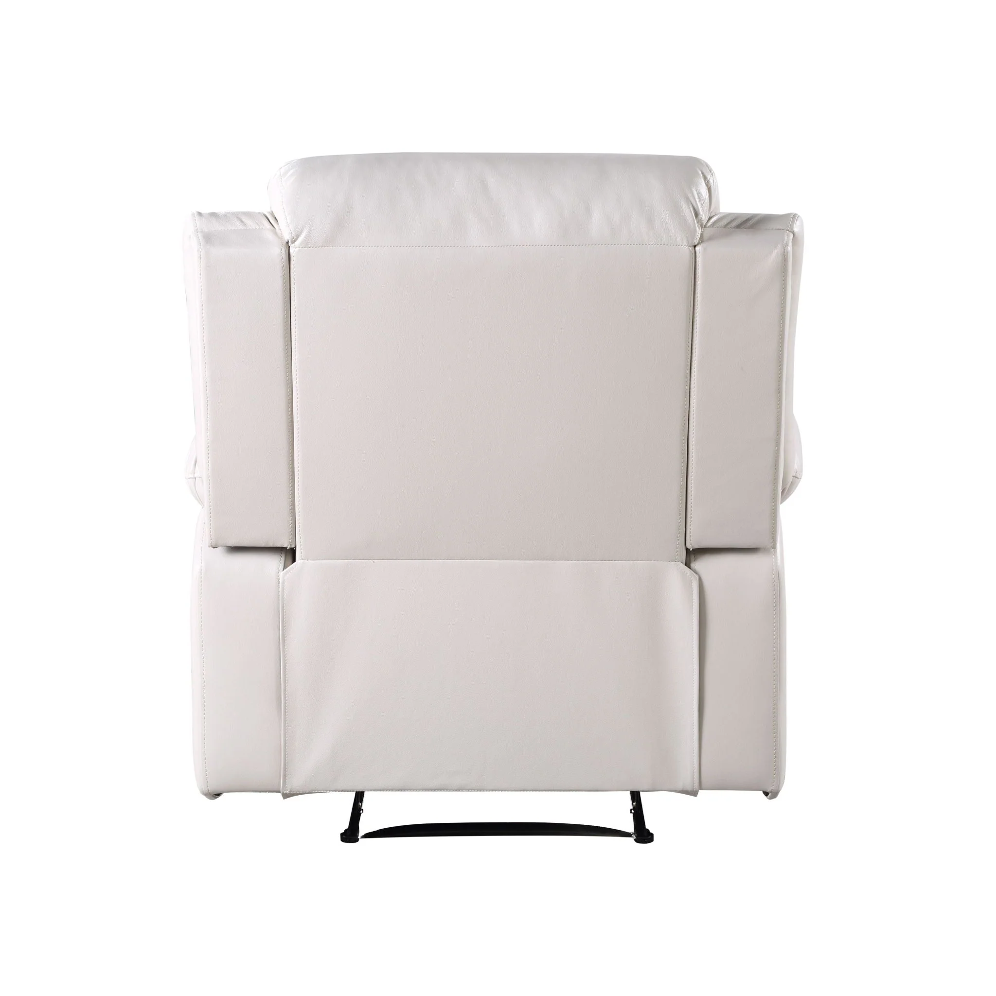 Eilbra - Synthetic Leather Power Motion Recliner - Beige - Image 2